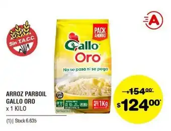 Atomo Conviene Gallo Oro Arroz Parboil x 1kilo oferta