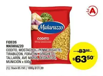 Atomo Conviene Matarazzo Fideos x 500g oferta
