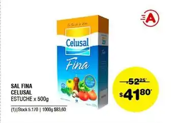 Atomo Conviene Celusal Sal Fina Estuche x 500g oferta