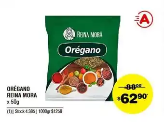Atomo Conviene Reina Mora Orégano x 50g oferta