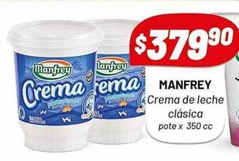 Almacor Manfrey crema de leche clásica oferta