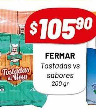 Almacor Fermar tostadas vs sabores oferta