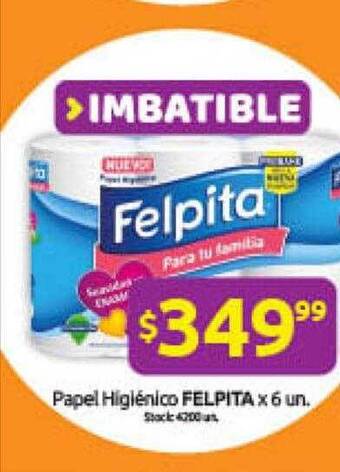 Cordiez Papel higiénico felpita oferta