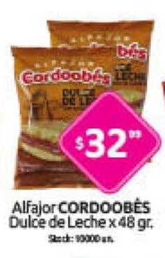 Cordiez Alfajor cordoobés dulce de leche oferta