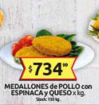 Cordiez Medallones de pollo con espinaca y queso oferta