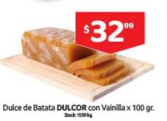 Cordiez Dulce de batata dulcor con vainilla oferta