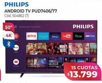 Naldo Lombardi Philips android tv pud7406 77 oferta
