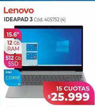 Naldo Lombardi Lenovo ideapad 3 oferta