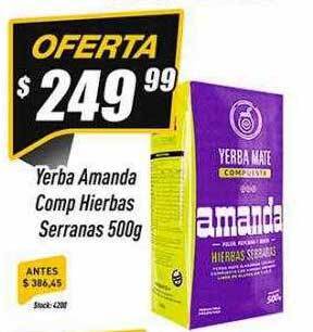 Supermercados Comodin Yerba amanda comp hierbas serranas oferta