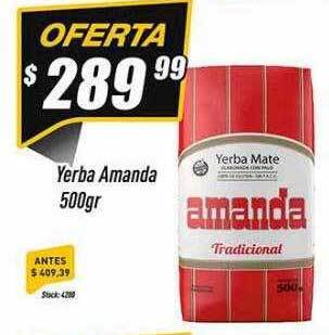 Supermercados Comodin Yerba amanda oferta