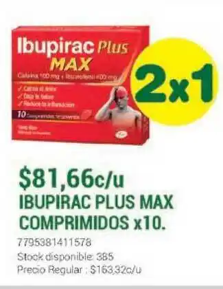 La Santé Ibupirac Plus Max Comprimidos x 10 oferta