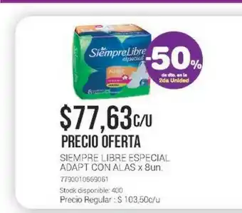 Siempre Libre Especial Adapt Con Alas x 8un.