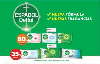 La Santé Espadol Jabón Cremoso/ Original/ Active Deo x 3 x 80grs oferta