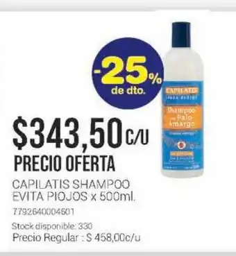 La Santé Capilatis Shampoo Evita Piojos x 500ml oferta