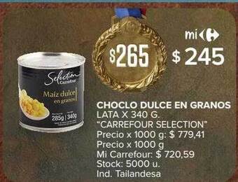 Carrefour Market Choclo dulce en granos oferta