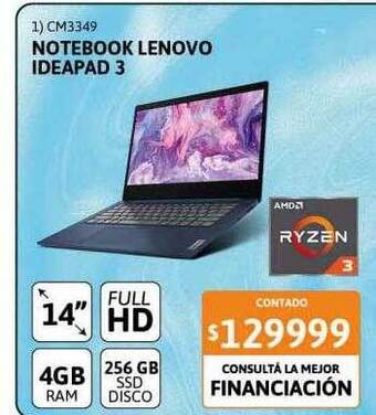 Cetrogar Notebook lenovo ideapad 3 oferta