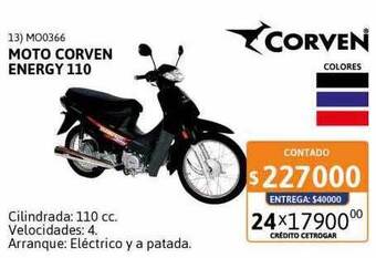 Cetrogar Moto corven energy 110 oferta