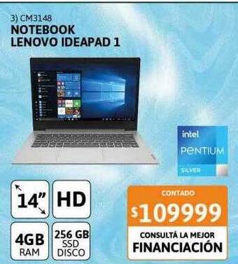 Cetrogar Notebook lenovo ideapad 1 oferta