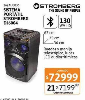 Cetrogar Sistema portátil stromberg dj6004 oferta