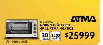 Cetrogar Horno eléctrico grill atma hga3021 oferta