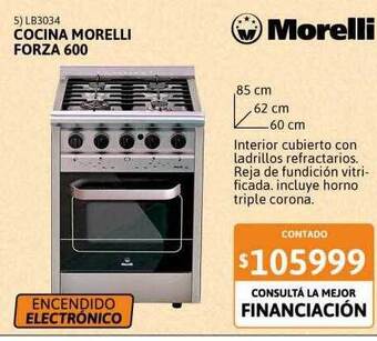 Cetrogar Cocina morelli forza 600 oferta