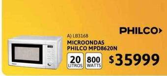 Cetrogar Microondas philco mpd8620n oferta