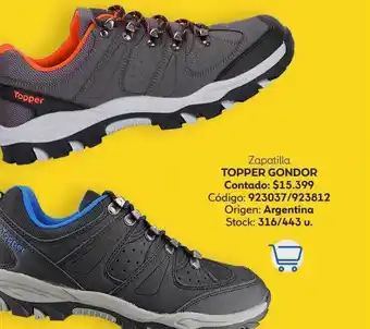Coppel Zapatilla topper gondor oferta