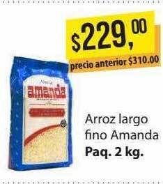 Supermercados Damesco Arroz largo fino amanda oferta