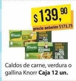 Supermercados Damesco Caldos de carne, verdura o gallina knorr oferta