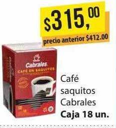 Supermercados Damesco Café saquitos cabrales oferta