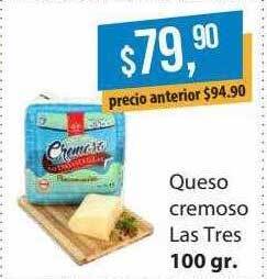Supermercados Damesco Queso cremoso las tres oferta
