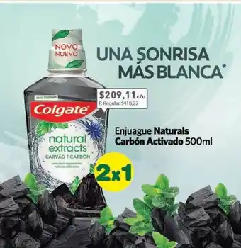 Colgate Enjuague Naturals Carbón Activado 500ml