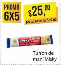 Supermercados Damesco Turrón de maní misky oferta
