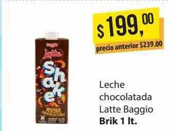 Supermercados Damesco Leche chocolatada latte baggio oferta