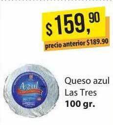 Supermercados Damesco Queso azul las tres oferta