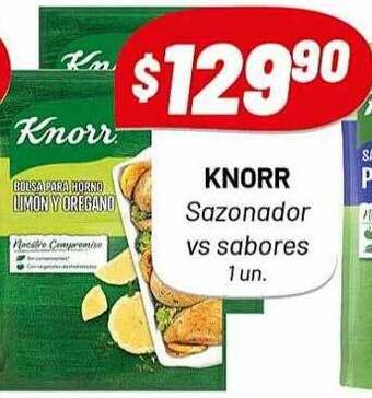 Almacor Knorr sazonador vs sabores oferta