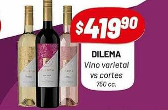Almacor Dilema vino varietal vs cortes oferta