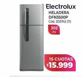 Naldo Lombardi Electrolux heladera dfn3500p oferta