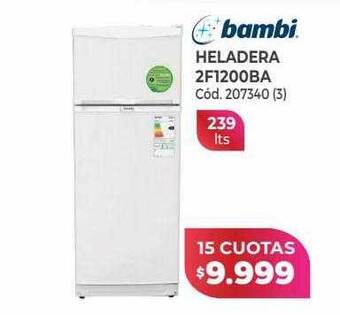 Naldo Lombardi Bambi heladera 2f1200ba oferta
