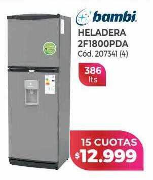 Naldo Lombardi Bambi heladera 2f1800pda oferta