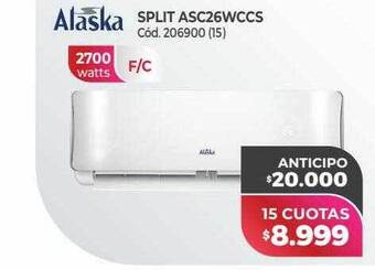 Naldo Lombardi Alaska split asc26wccs oferta