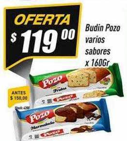 Supermercados Comodin Budin pozo varios sabores oferta