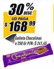 Galleta chocolinas 30% desc.