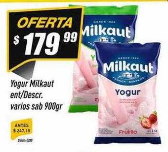 Supermercados Comodin Yogur milkaut ent descr varios sab oferta