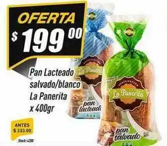 Supermercados Comodin Pan lacteado salvado blanco la panerita oferta