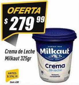 Crema de leche milkaut