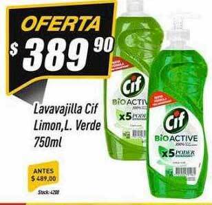 Supermercados Comodin Lavavajilla cif limon l verde oferta