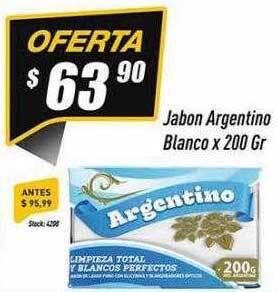 Supermercados Comodin Jabon argentino blanco oferta