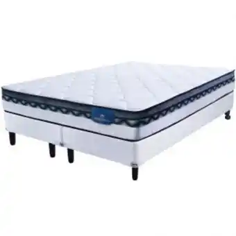 Sommier Center Sommier foundation y colchón king (180x200) serta austin pocket plush oferta