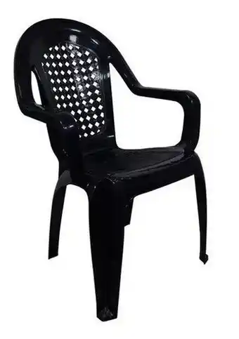 Aloise Sillón garden life plástico reforzado apilable alto pino negro oferta